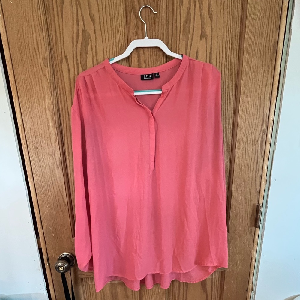 a.n.a. pink blouse - Size 2X